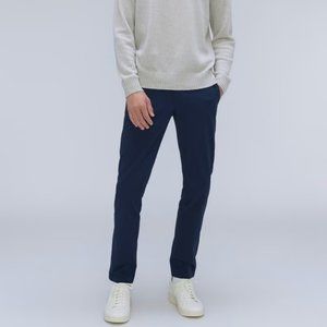 Everlane Men Pants 33X32 Navy Blue The Straight Fit Performance Chino Uniform